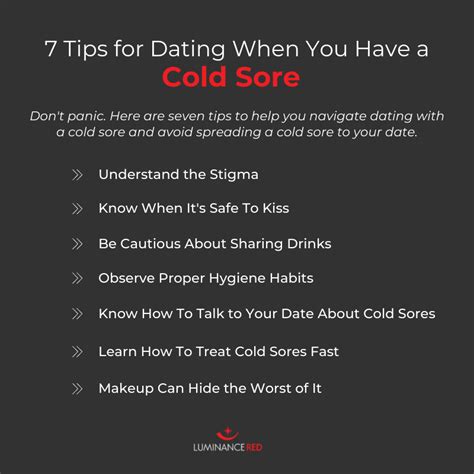 cold sore dating etiquette